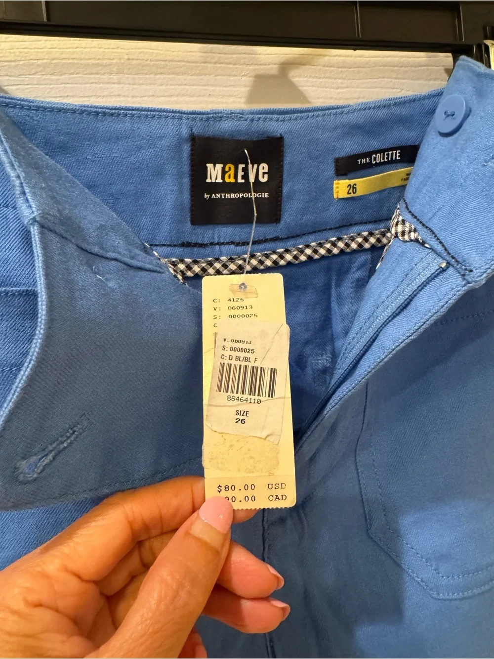 NWT The Colette Linen Blend Shorts by Maeve